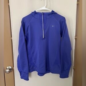 Nike Women's Small Purple Half Zip Lightweight Athletic‎ Hoodie